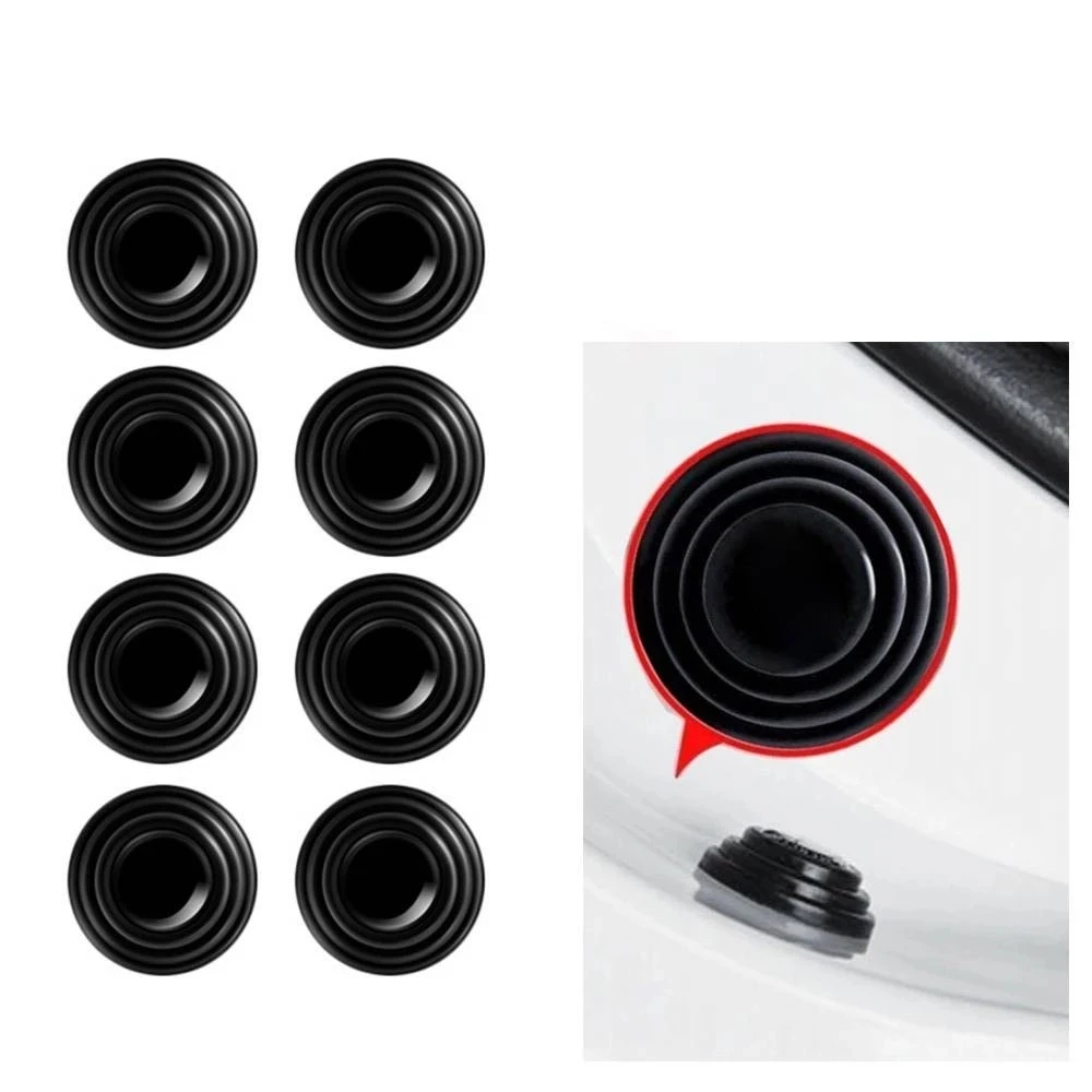 

10Pcs Car Door Anti-collision Silicone Pad Hood Trunk Anti-shock Gasket Protection Soundproof Silent Buffer Stickers