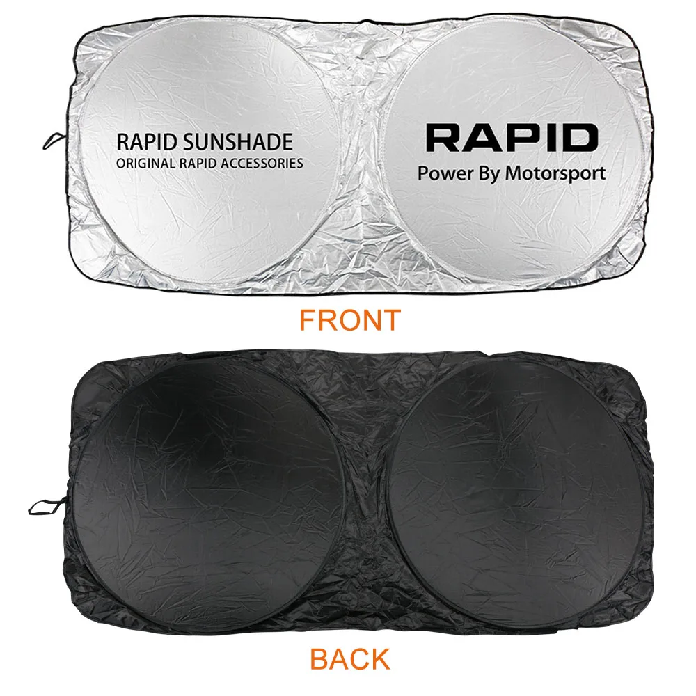 Windshield Sunshade For Skoda Rapid Karoq Kodiaq Kamiq Octavia Roomster Fabia Superb Scala Citigo Enyaq Car Accessories