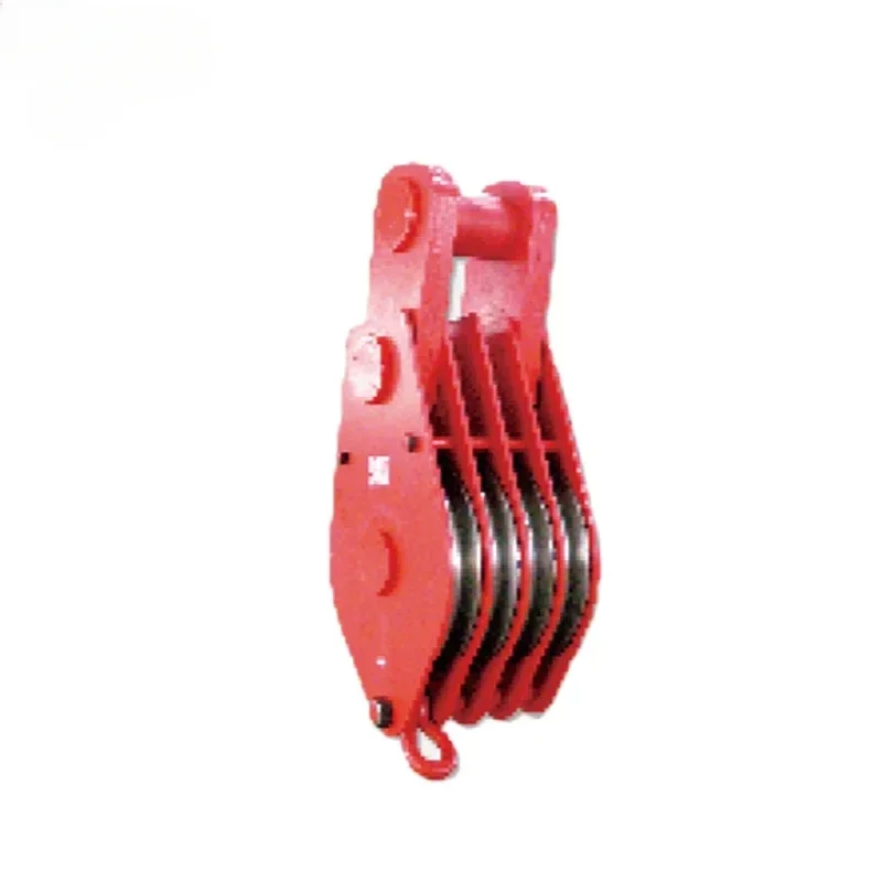 5Ton Heavy Duty Triple Wheel Wire Rope Sheave Snatch Pulley Block Lifting Swivel Hook 5