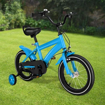 14 Inch Children Bicycle Boys Girls Kids Bike Unisex with Safety Training Wheel 100-115cm Applicable Height for 2-4 Years Old 2