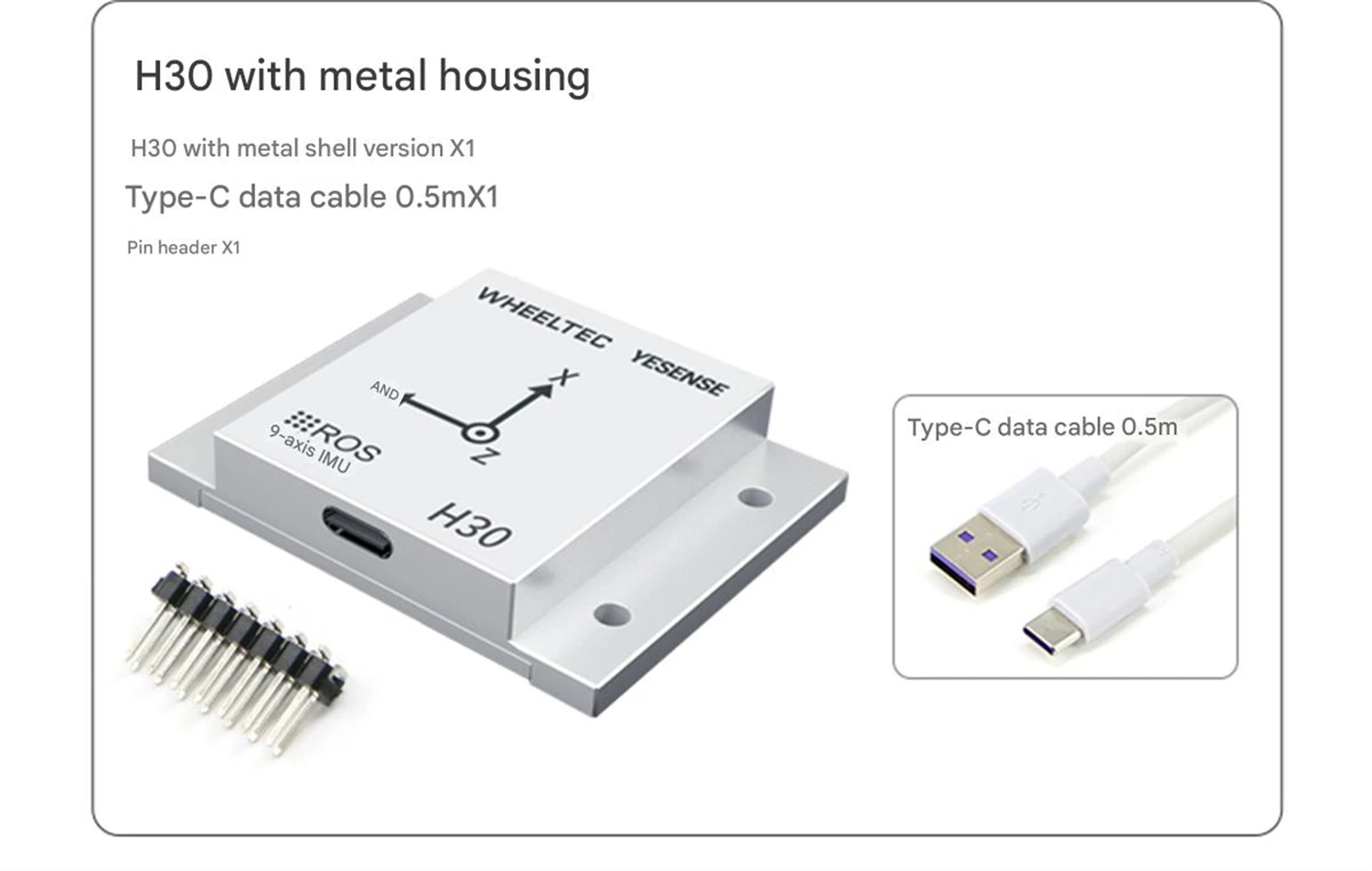 WHEELTEC H30 Series ROS High Precision IMU Inertial Navigation Module