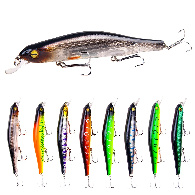 

Artificial Plastic Crankbaits, 12.5cm 17.74g with Metal Jip, All for Fishing Trout Lure, Winter Fishing, Fishing Hooks Sea 2022