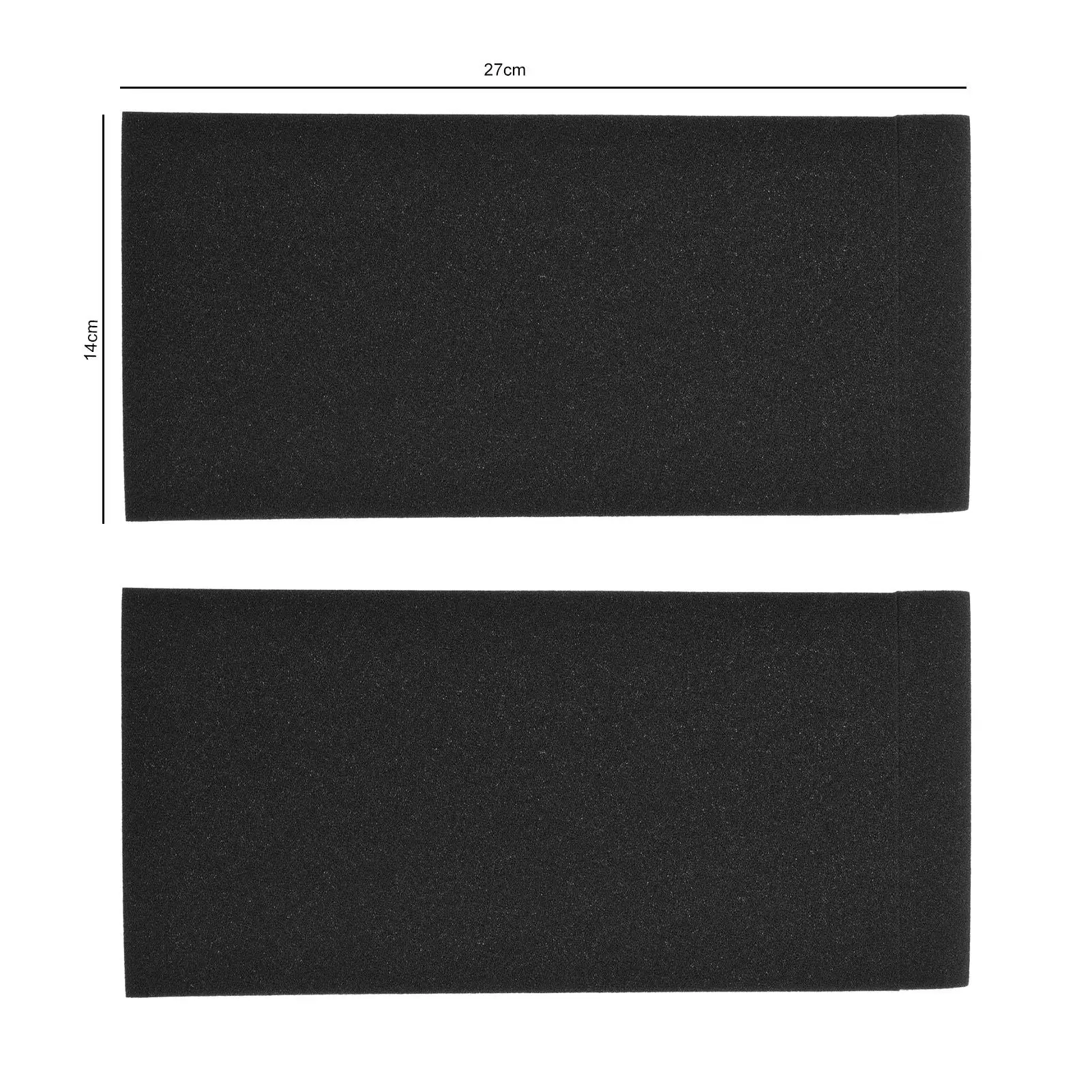 High Density Acoustic Isolation Foam Pads - 2 Pack for Studio Monitor Speakers