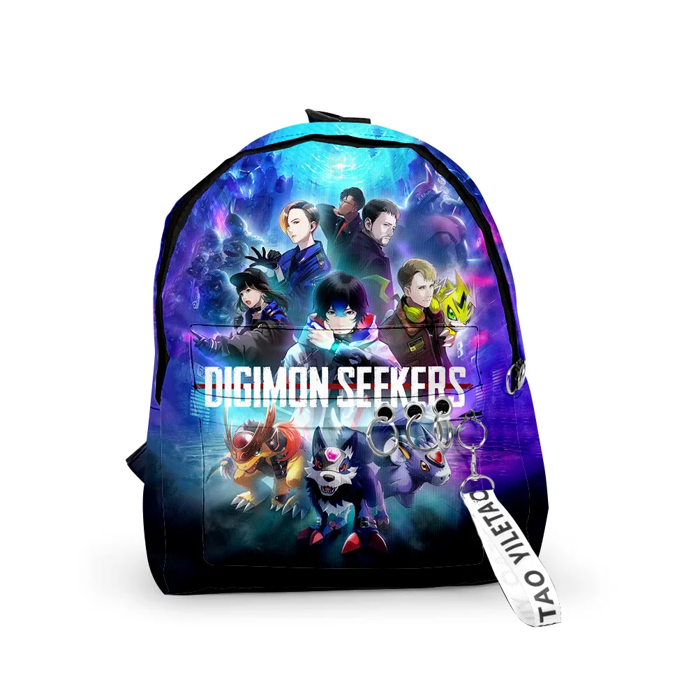 

Digimon Adventure Anime Digimon Seekers Backpack Schoolbag Travel Bag Casual Style Harajuku Daypacks Rucksack Unisex Bags