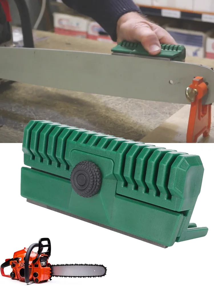 1PCUniversalFineSteelChainsawChainGuideBarRailDresserLawn