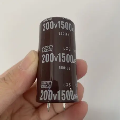 2pcs/lot 1500UF 200V 25*50mm NIPPON Aluminum Electrolytic Capacitor 1500UF200V 200V1500UF 25X50 20%