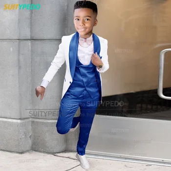 Boys Navy Blue Formal Suit 1