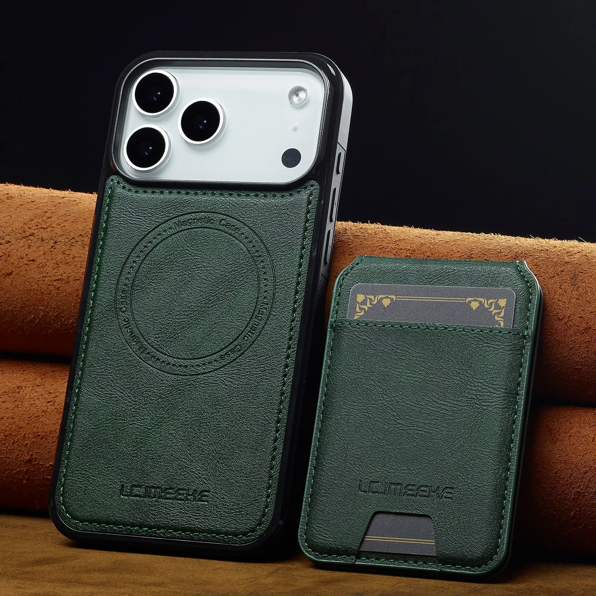 Premium Detachable Magnetic Leather Wallet Case with Card Holder
