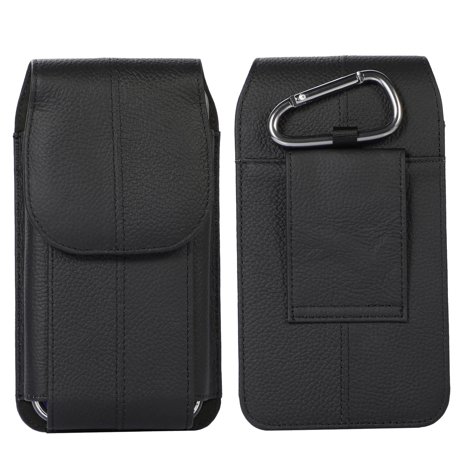 Leather Men’s Waist Bag Belt Clip Phone Case Holster Pouch