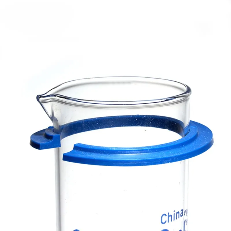 10mL Measuring Cylinder with Spout and Graduation with Plastic Heagon Base Laboratory Chemistry Equipment
