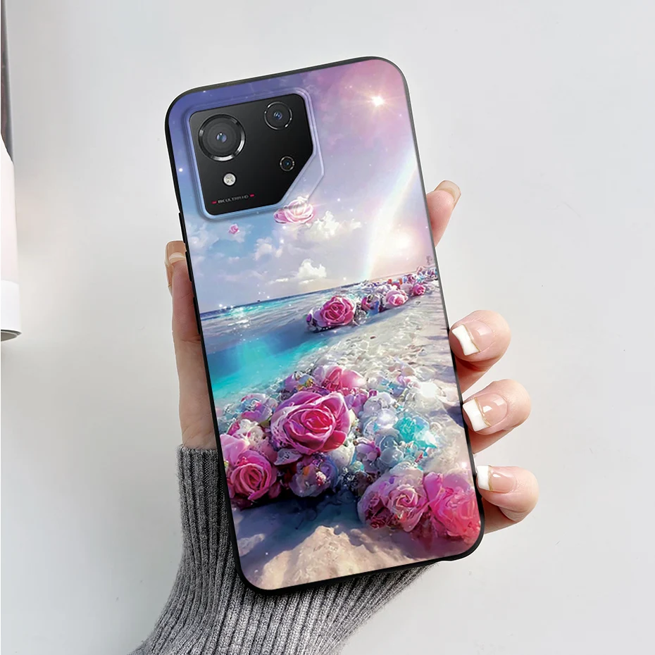 Fashion Marble Shockproof Black Silicone Soft TPU Phone Case