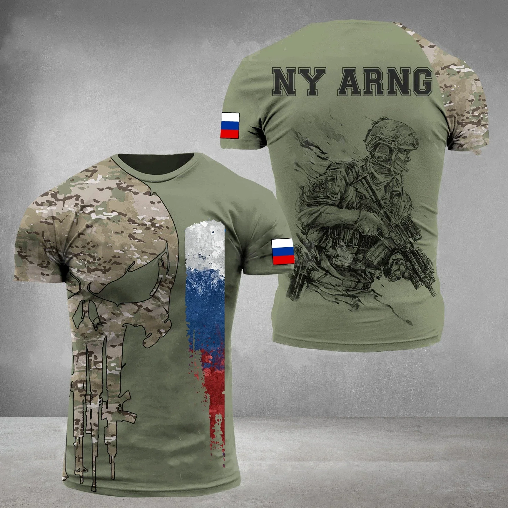 

Russia Army Camouflage Men Ladies T Shirt Commando ARMY-VETERAN 3D Special Forces Short Sleeve Tactical Shirts Men's Clothing