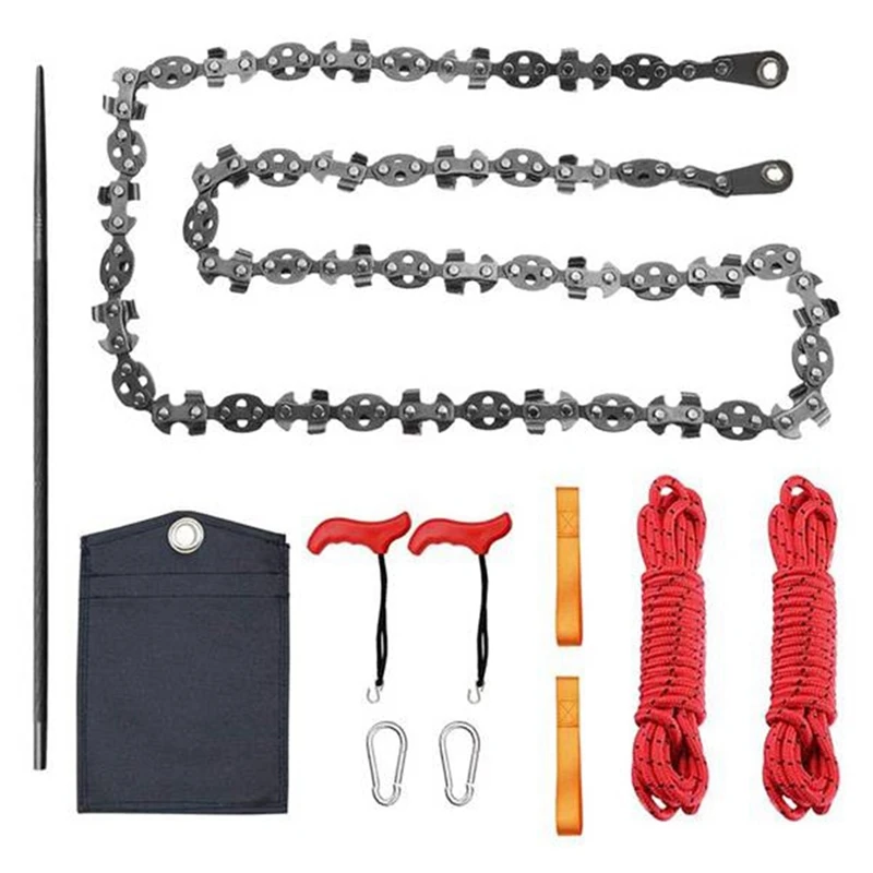 High Reach Tree Limb Hand Rope Saw,68 Sharp Teeth Blades On Both Sides