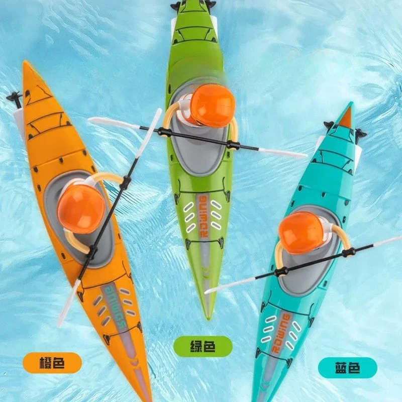 Mini Remote Control Boat Cross-Border 2.4g Light Bright Color Paddle Rc Paddle Kayak Kayak Summer Children's Outdoor Toy Gift 4