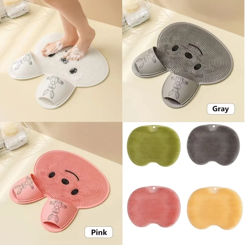 Exfoliating Silicone Non-Slip Bath and Shower Massage Mat