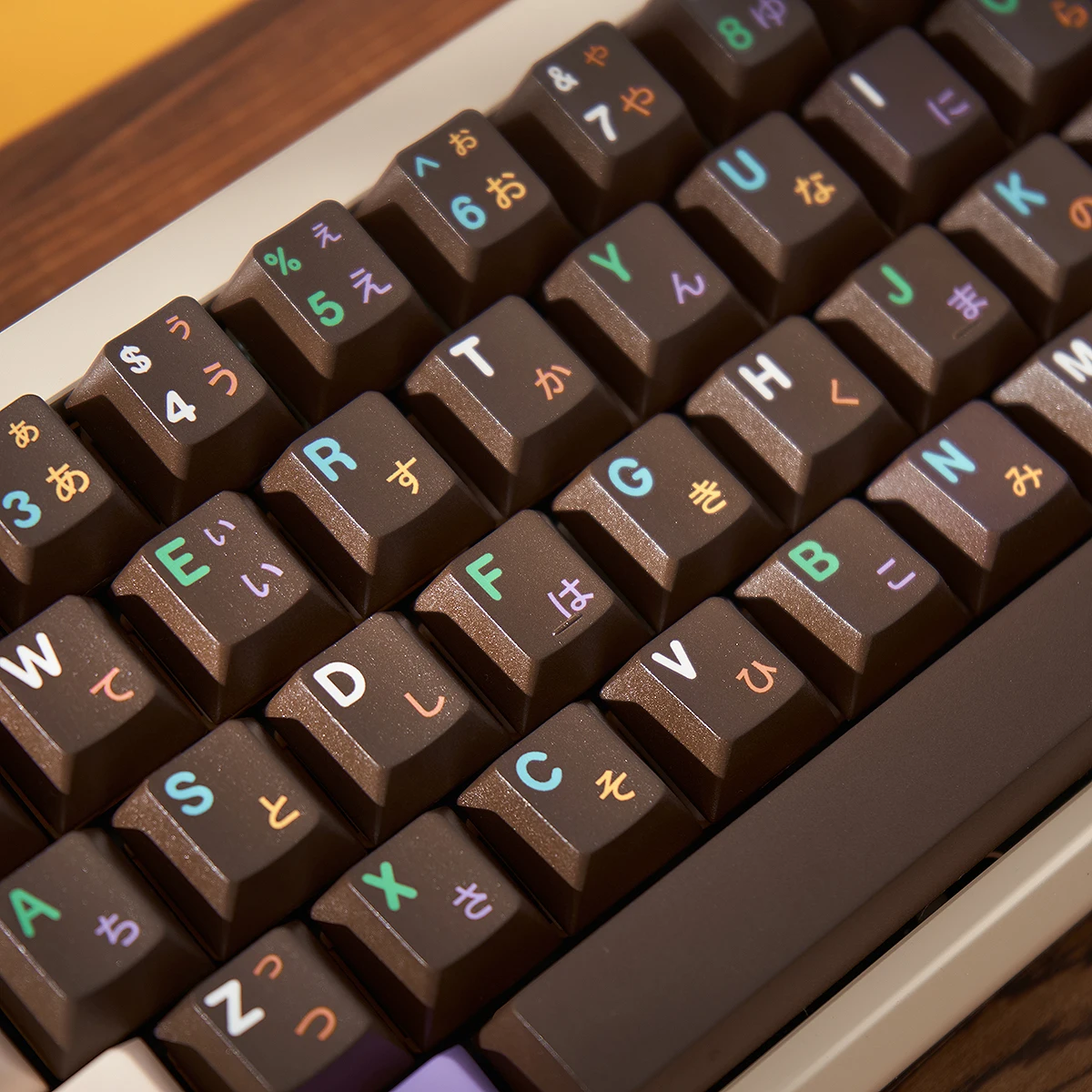 Kesztyű X domikey choco fánk Théma-rendszer keycap 152key Hiánytalan állítsa Vadcseresznyefa Idom PBT dye-sublimation kulcs kupak számára Gépi Kulcskarika