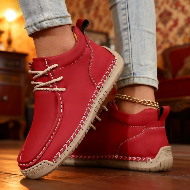 Women's Walking Shoes Casual Fashion Slip on Casual Flats Shoes Soft Wear-resistant Lightweight Outdoor Loafers Womens Moccasins