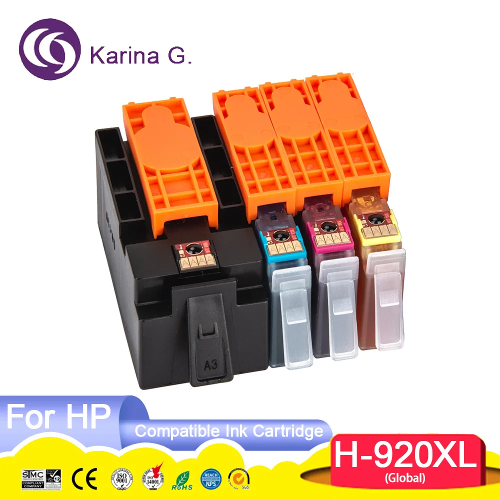 920XL 920 Premium Color Compatible Printer Inkjet Ink Cartridge for Officejet 6