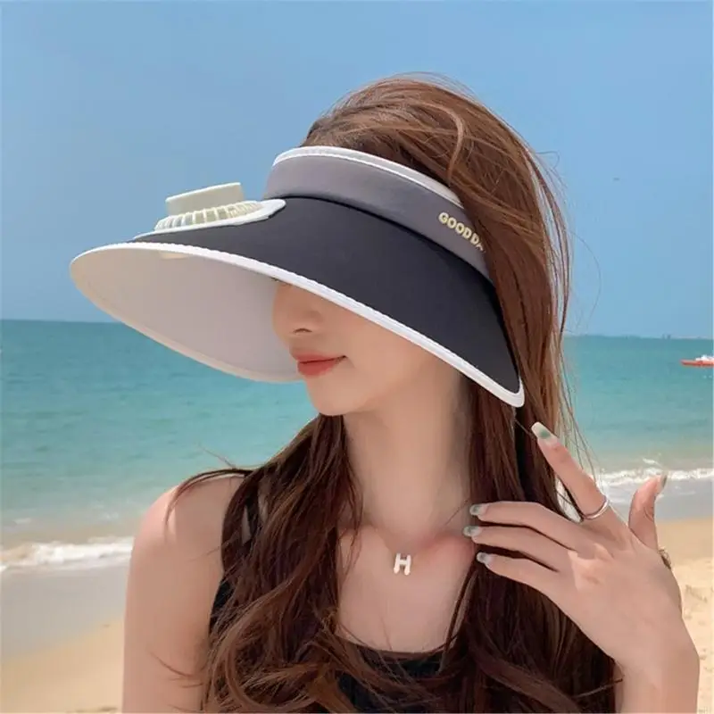 Männer Frauen Visier USB Lüfter Sonnenschutz Weibliche Trekking Y08E – Detail 10