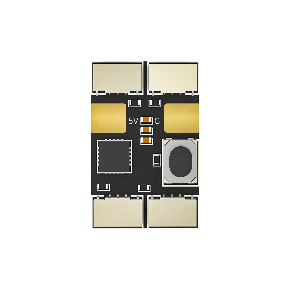 Kit LED Tiny pour Mach R5 Sport Analog - iFlight FPV fixé sur le châssis du drone, éclairant l'environnement.