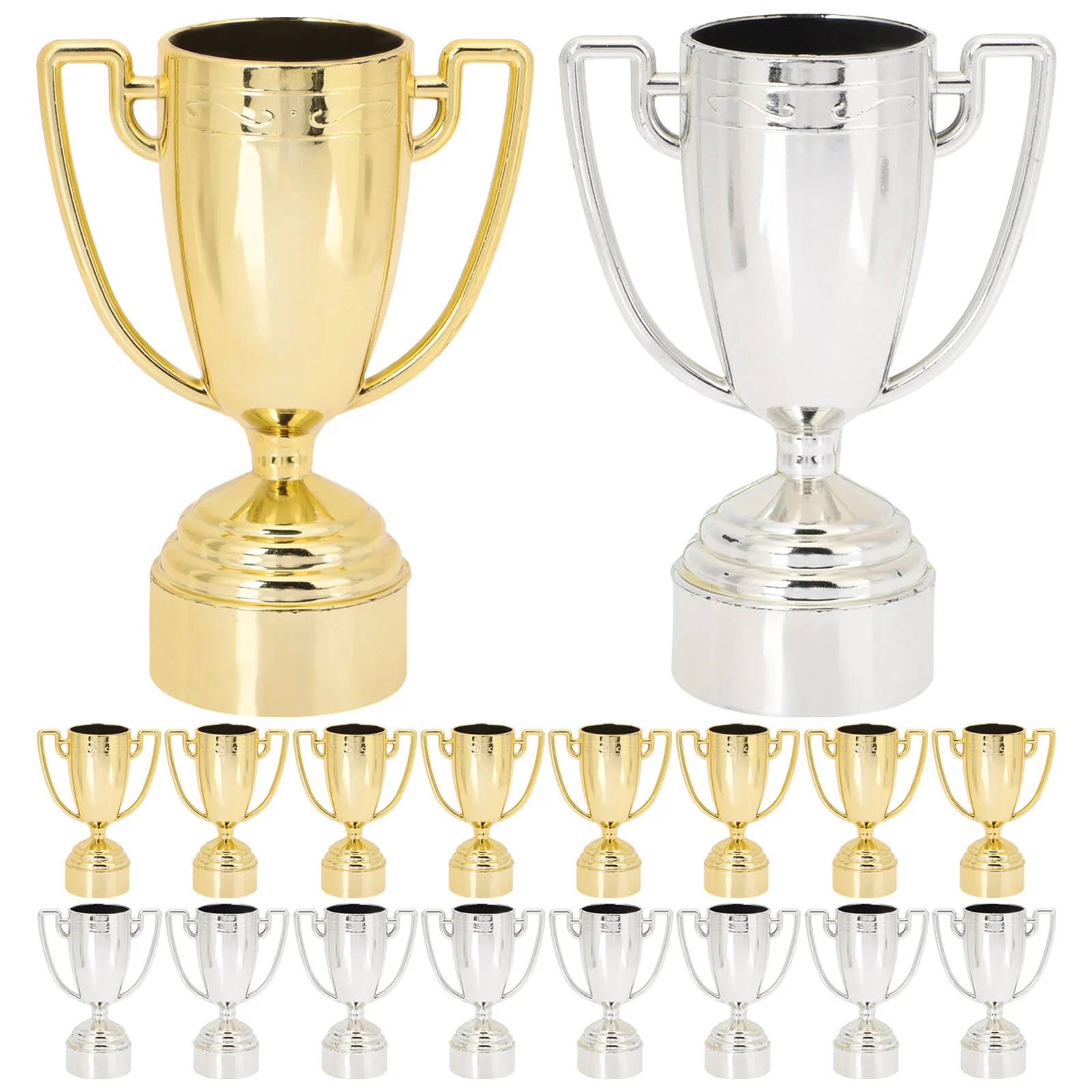 20PcsChildrensPlasticPrizeTrophyCupKidsTrophiesSoccerMedals