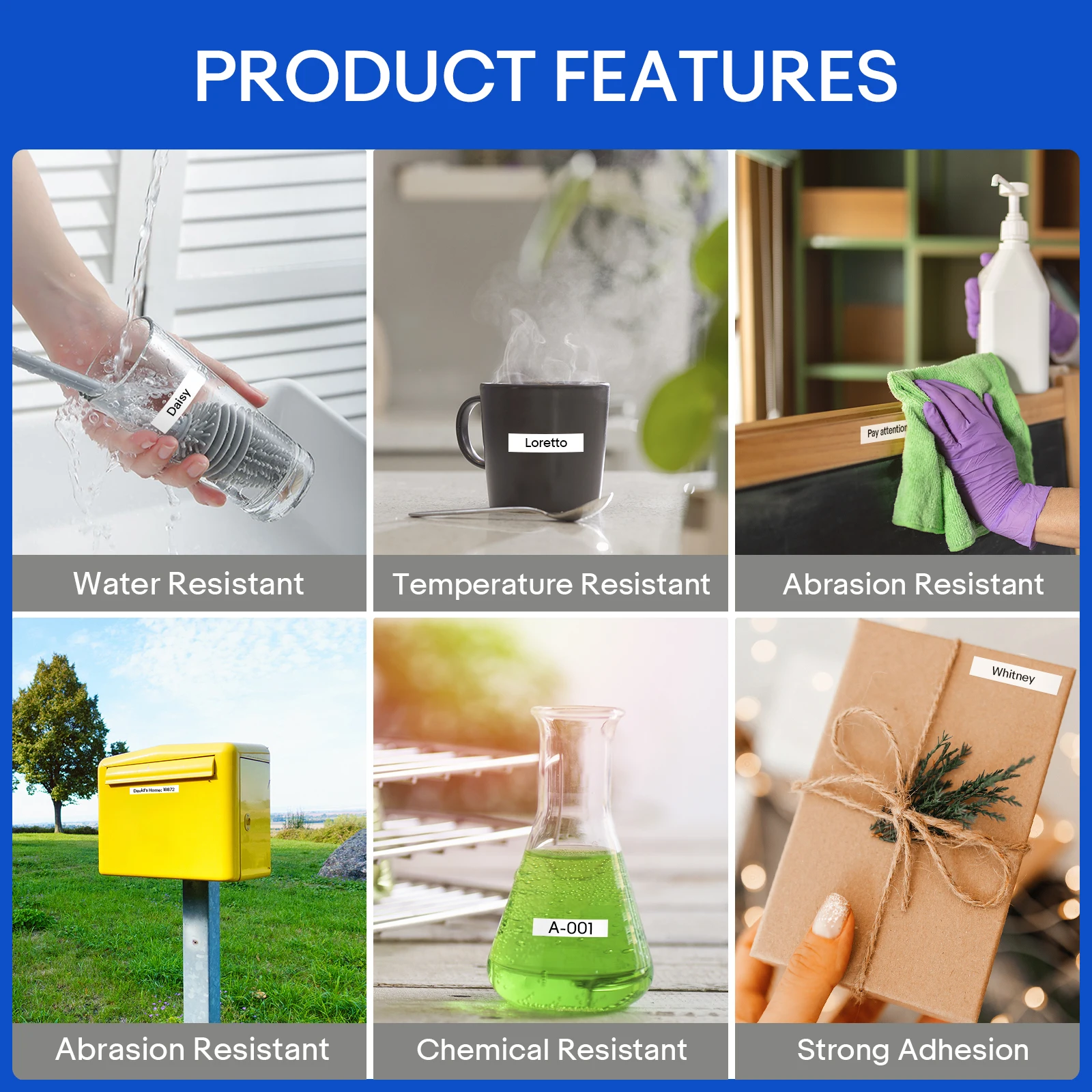 10Pcs Tz 231 검정색 흰색 라벨 테이프 221 적층 테이프 431 731 라벨링 리본 Brother PT-P700 라벨 프린터와 호환 가능