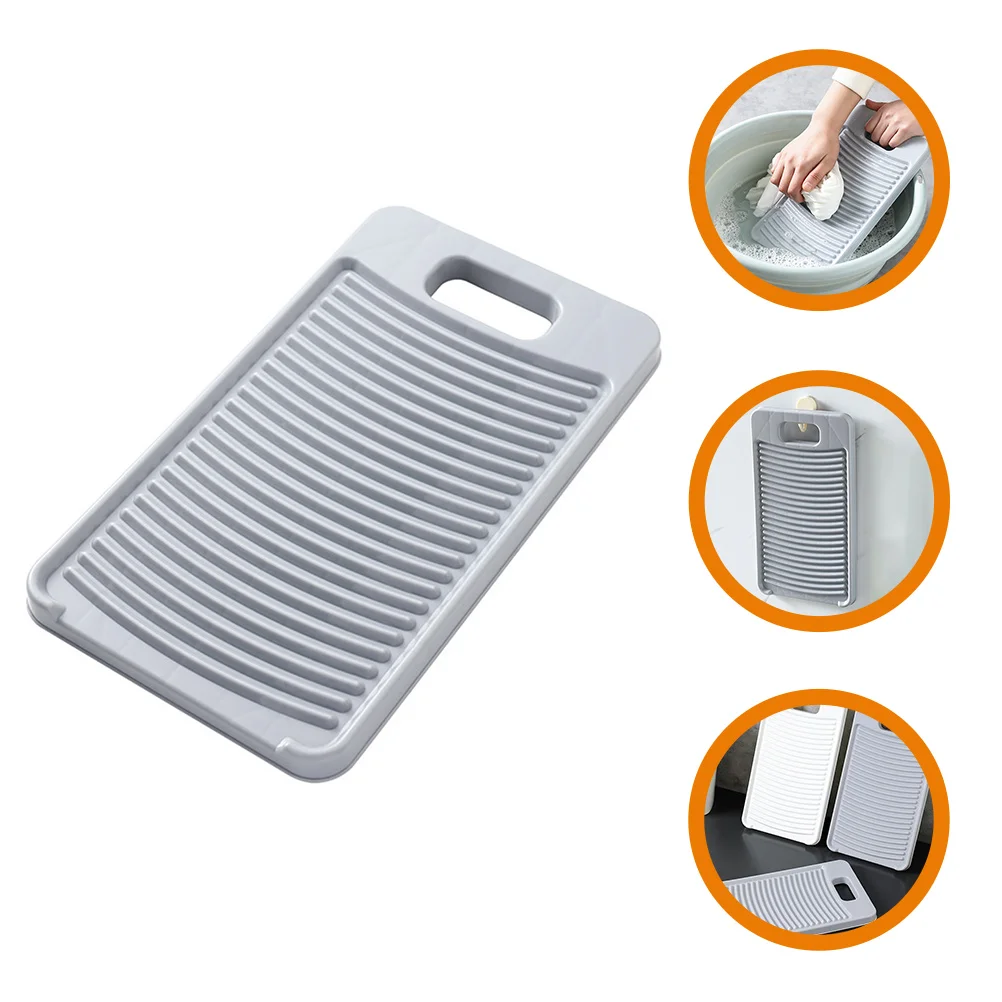 Washboard Anti-slip Hangable Laundry and Artifact (grey) Travel Portable Drying Rack 6