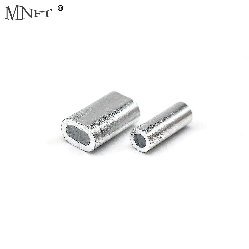 MNFT 100pcs Aluminum Single Barrel Crimp Sleeves Fishing Line Tube Connector  for Leader Rigs - AliExpress