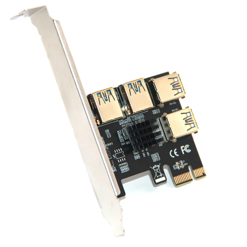 Usb A To Usb A Pcie Splitter, To Pcie Expansion Riser Card X1