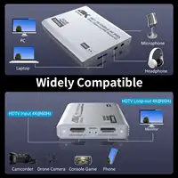 USB 3.0 4K HDTV Video Capture Card with Loop-Out 1080P 60FPS Audio Video Capture for PS5, Switch, Xbox ,Camera, PC, OBS - Image 2