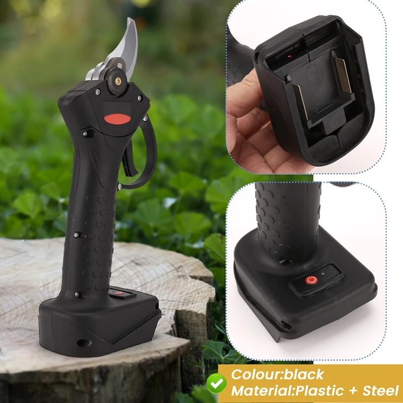 25MM Brushless Electric Pruning Shear Cordless Scissors Electric Tree Branches Garden Cutter For Makita 18V 21V Battery 2