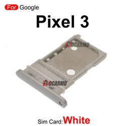 Black Purple White SIM Card Tray Slot Replacement Part (Pixel 3--White)