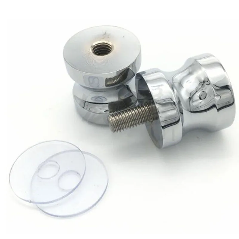 Stainless Steel Back-to-Back Glass Door Knob Puller Push Bathroom Shower Handle 3 Types door handles shower handle shower handles