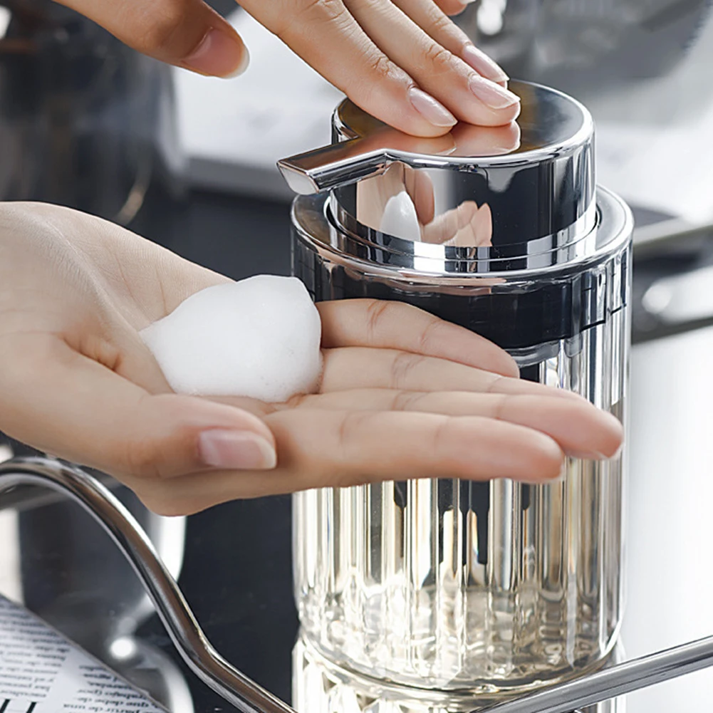 

Hands Foaming Soap Dispenser For Bathroom Liquid Soap Mousse Bottle Refillable Kitchen Push-type Dish Soap Containers