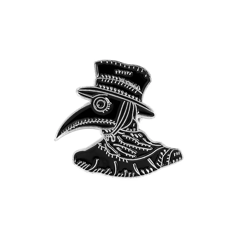 The Plague Doctor Mask Enamel Pin Beak Mask badge brooch Lapel pin Denim  Jeans shirt bag Gothic Jewelry Gift for friends - AliExpress