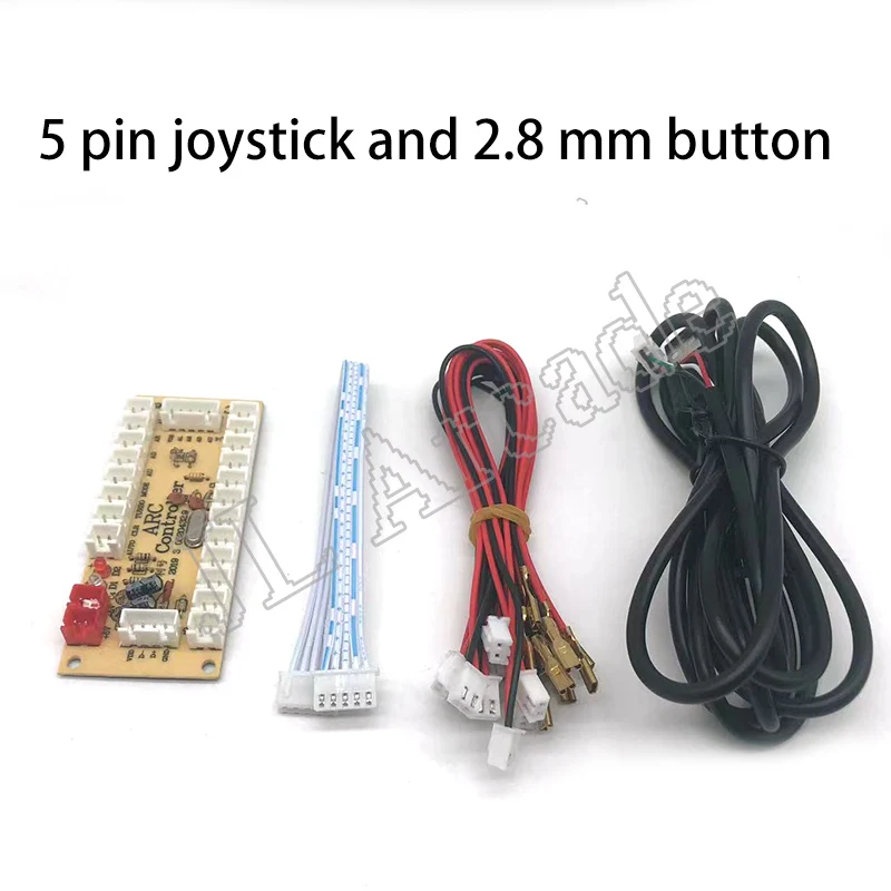 Arcade USB Encoder with Zero-Delay Joystick and 2.8mm Buttons