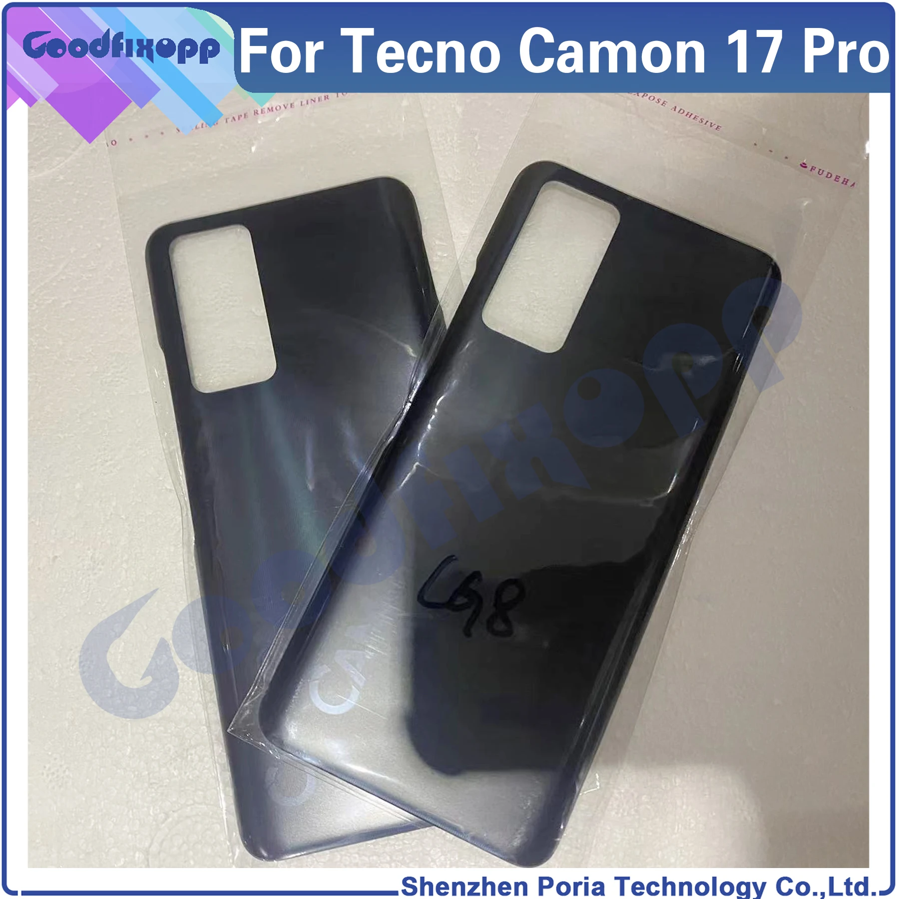 

Задняя крышка корпуса для Tecno Camon 17 Pro CG8 CG8h, чехол, задняя крышка для Camon17 17Pro Camon17Pro, сменная крышка аккумулятора