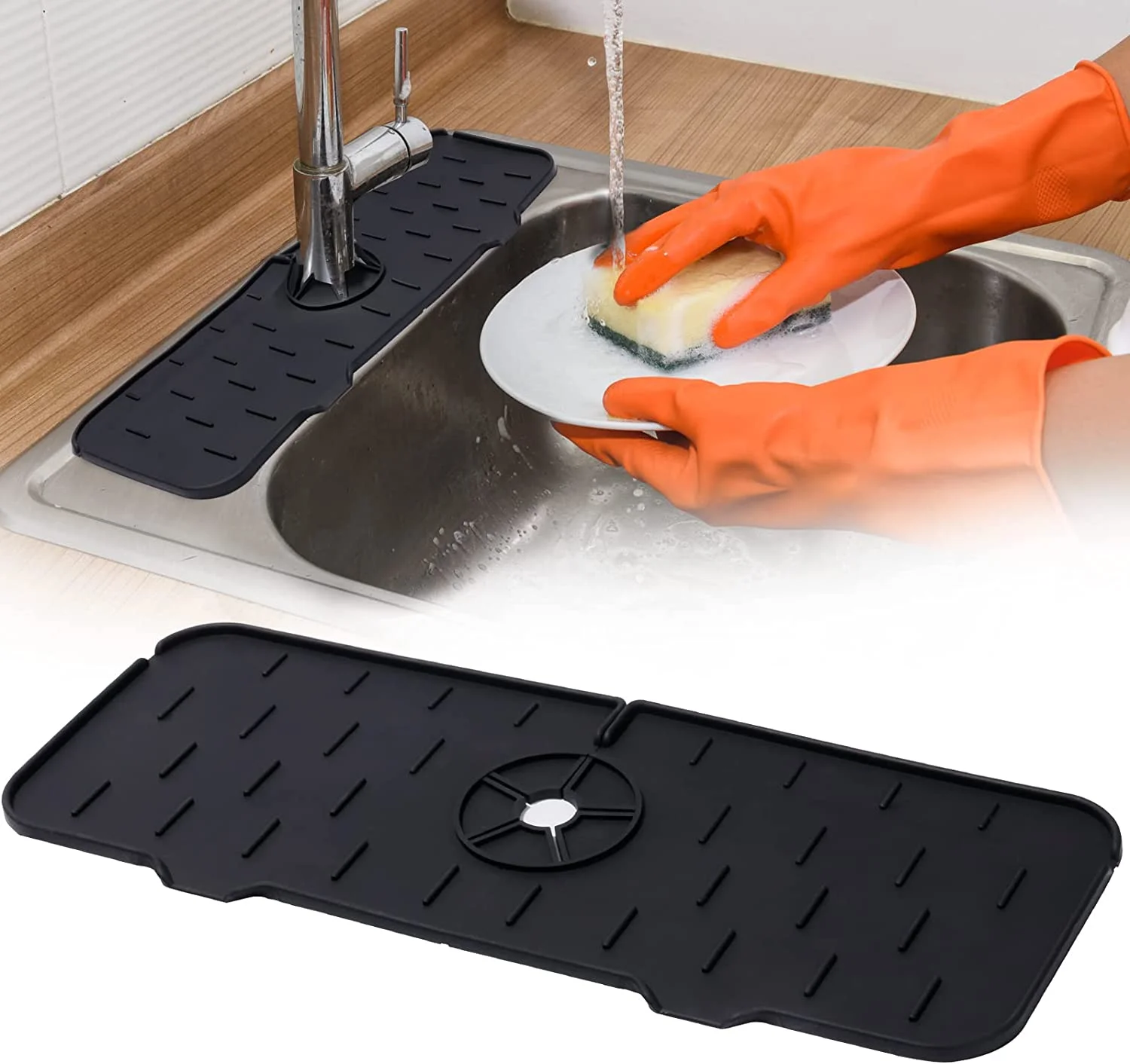 Household kitchen Tools - Silicone Faucet Handles, Drip Trays, Countertops, Absorbent Pads, Faucets, Sink Splash Protectors