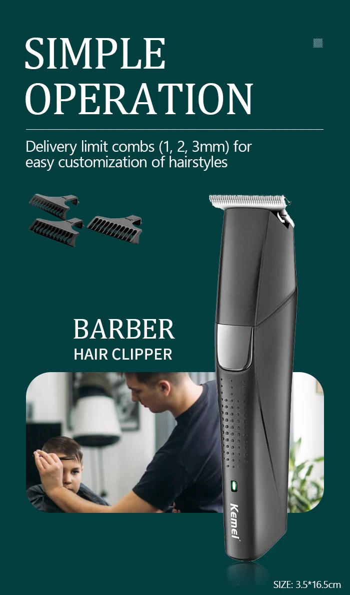 Description Picture 4 of itemKemei 5 in 1 Hair Trimmer Beard Trimmer Body Trimmer, Hair Clipper, Ear & Nose Hair Trimmer, Electric Razor, Shaver Cordless