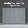 Pet Placemat Cat Dog Drinking Feeding Placemat Feeder Mats Cat Feed Mat Dog Food bowl Mat Silicone Waterproof Pet Bowl Pad 3