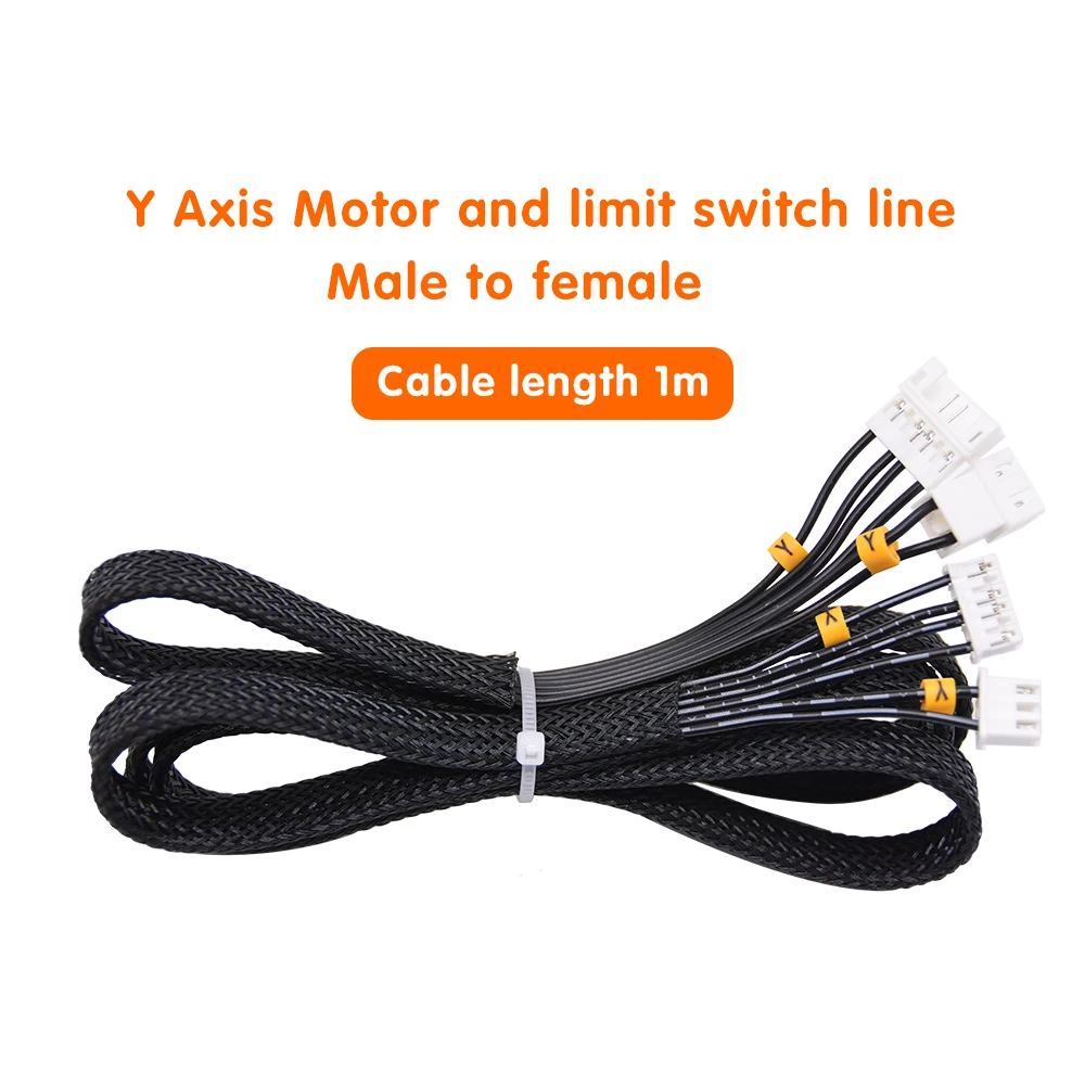 Motor e Limit Switch Cabo de Extensão x y z Eixo e Detector de Filamento Comprimento 1m Cabos para Ender3 Ender5 Cr10 3d Printer Parts - Imagem 5