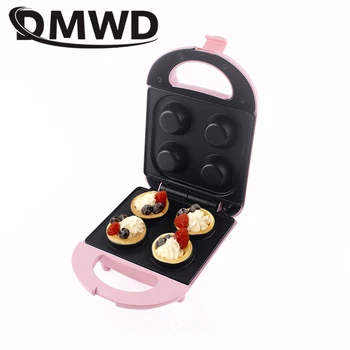 DMWD Eggs Tart Roaster Pancake Frying Pan Waffle Bowl Breakfast Machine Sandwich Hamburger Grill Patty Maker Cupcake Muffin Oven 1