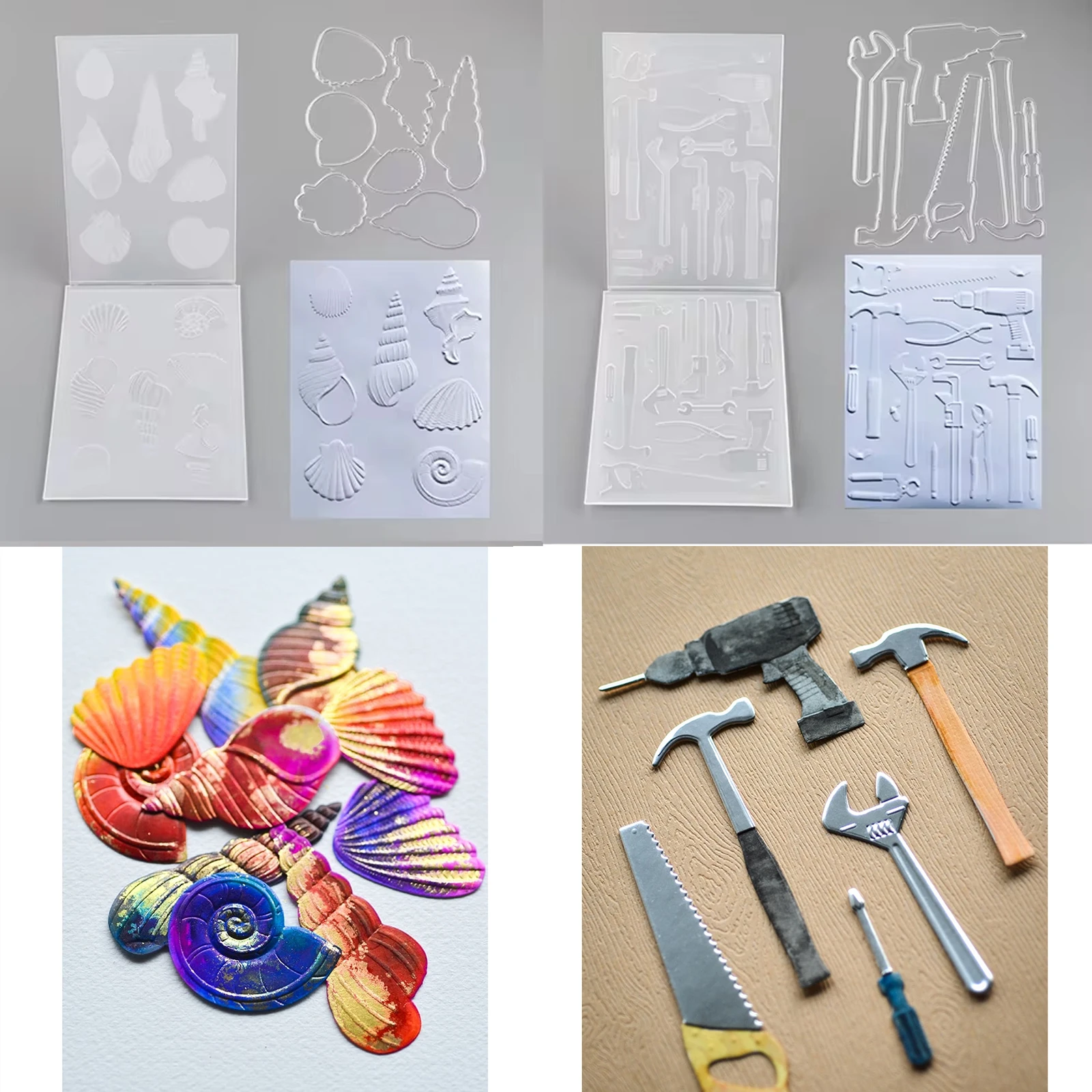 Lemon 3D Embossing Folder and Matching Dies Shell Texture Patterns Templates Adding Textured Detail Paper Card Making
