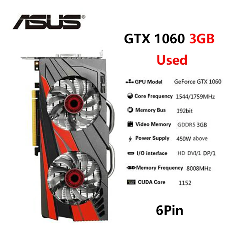 グラフィックボード・グラボ・ビデオカード ZOTAC GTX1060 6G OC Amazon.com: ZOTAC GeForce GTX 1060 AMP Edition, ZT-P10600B