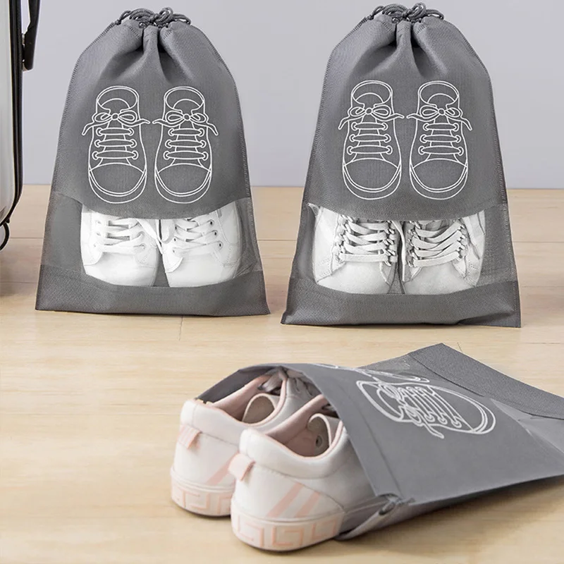 1/5pcs Nonwoven Shoes Bag Waterproof Dustproof Travel Bag Portable