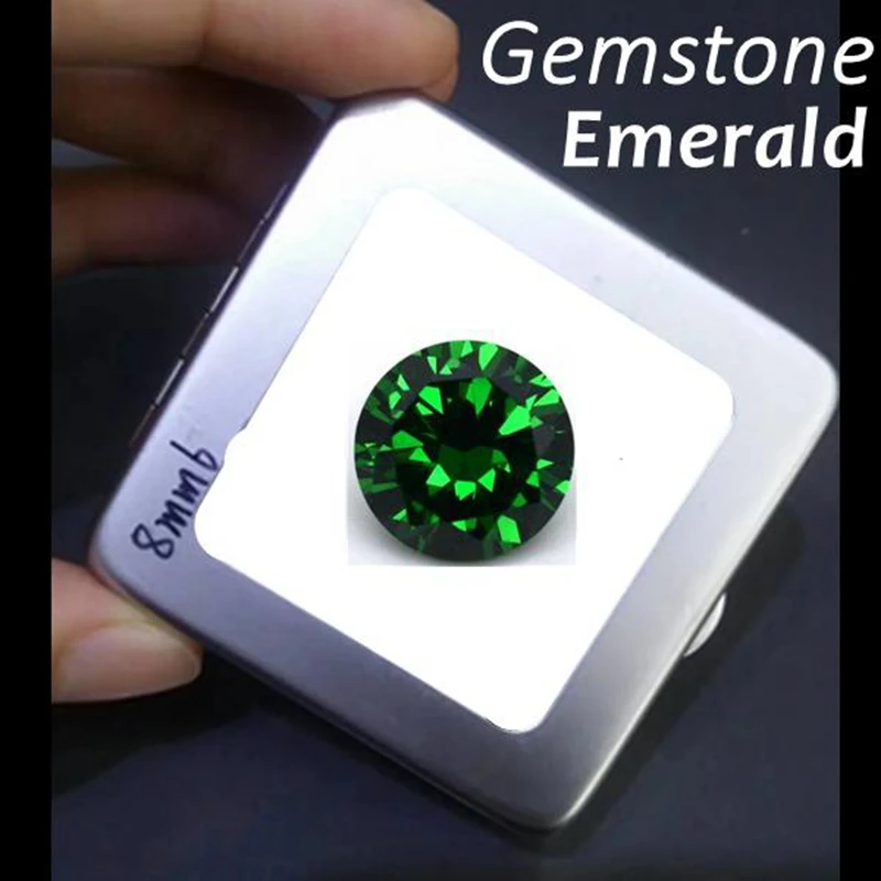 Brilliant Natural AAAAA+ Emerald 10.0mm 6.50Carat Round Cut Gemstones Sri-Lanka VVS Gem 2