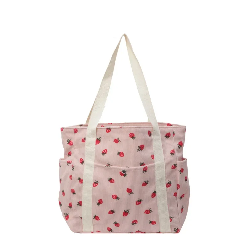 thumbnail image 1 of Bolso de mano de terciopelo simple de gran capacidad 2024 Nuevo bolso de mano sencillo para viajeros Bolso de hombro lindo para mujeres, 1 of 5