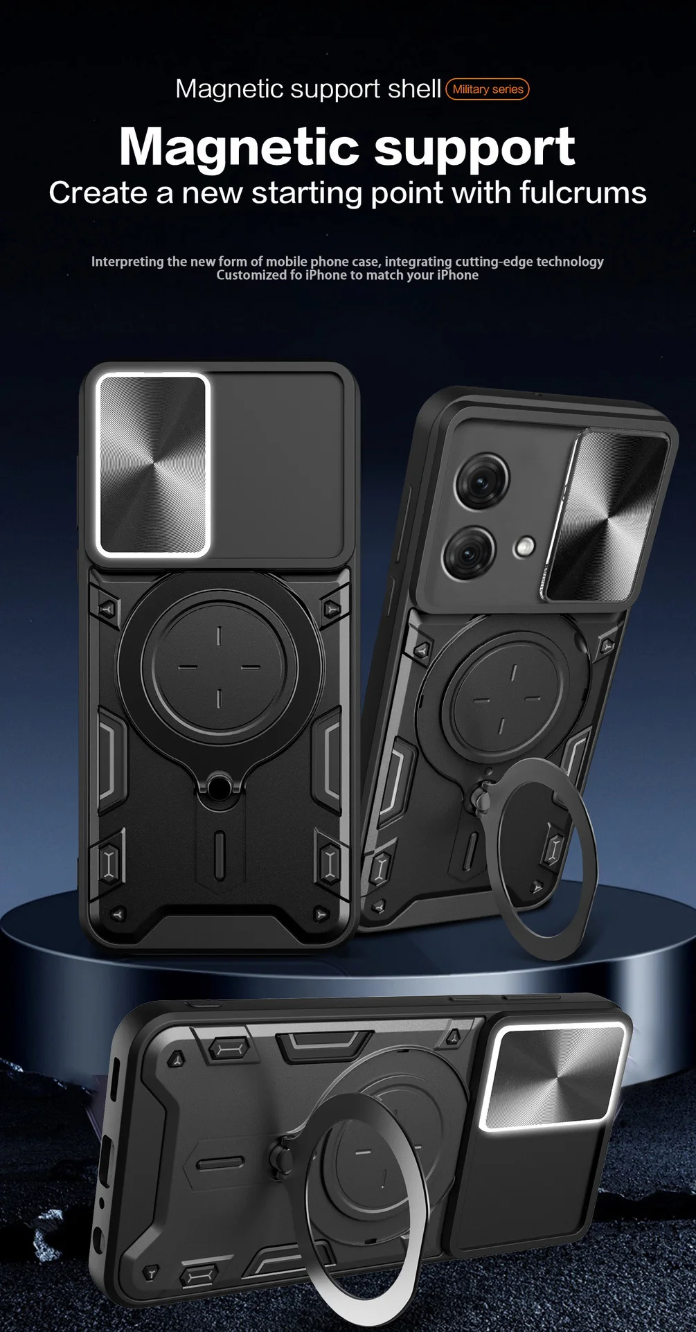 Shockproof Phone Case With Camera Protector & Rotating Ring Holder_voghion.com