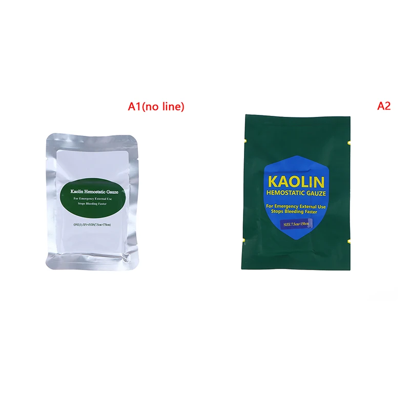 

Soluble For Tactical Hemostatic Kaolin Gauze Combat Emergency Trauma Military First Aid Kit Medical Wound Dressing