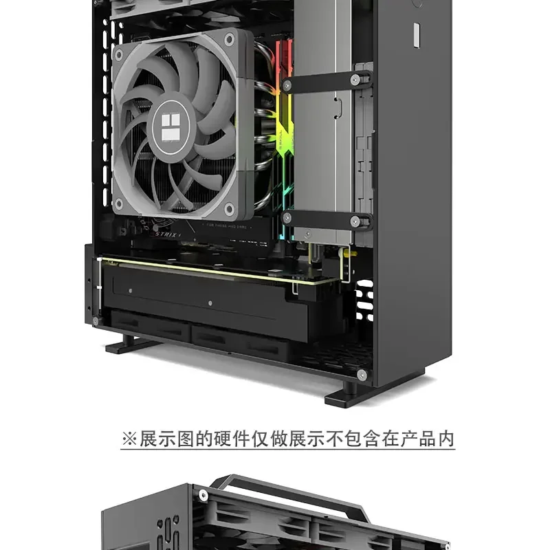 Mini A24-V5 2.0 Dual Slot Single Display 1u Power Supply Itx Chassis with Double